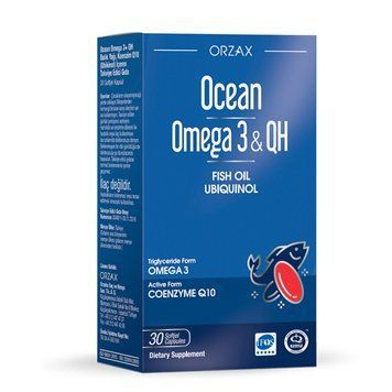 Orzax Ocean Omega-3 & QH, 30 капсул CN16307 фото