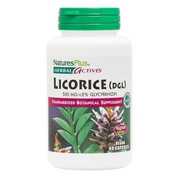 Natures Plus Herbal Actives Licorice 500 mg, 60 капсул CN11800 фото