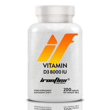 IronFlex Vitamin D3 8000 IU, 200 таблеток CN15667 фото