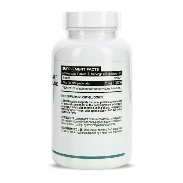 Progress Nutrition Zinc Gluconate 25 mg, 90 таблеток CN16433 фото