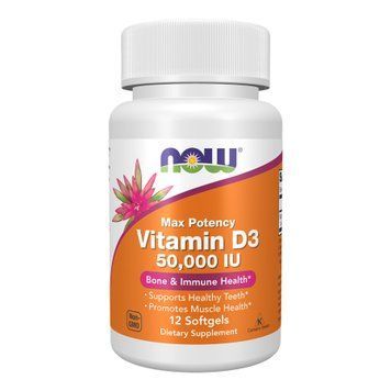 VIT D-3 50,000 IU - 12 sgels 2023-10-6709 фото