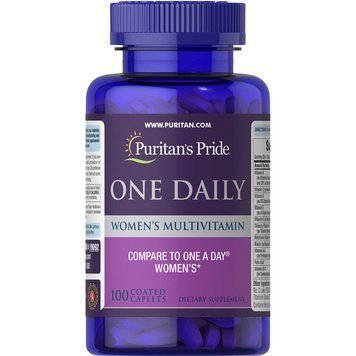 Puritan's Pride One Daily Women's Multivitamin, 100 каплет CN6640 фото