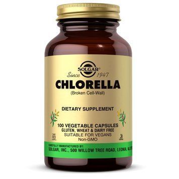 Solgar Chlorella, 100 вегакапсул CN6068 фото