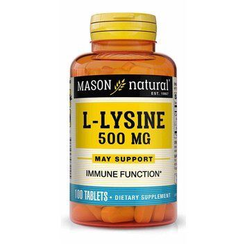 Mason Natural L-Lysine 500 mg, 100 таблеток CN10892 фото