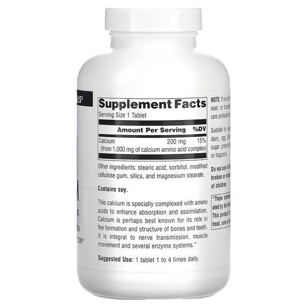 Source Naturals Calcium, 250 таблеток CN12568 фото