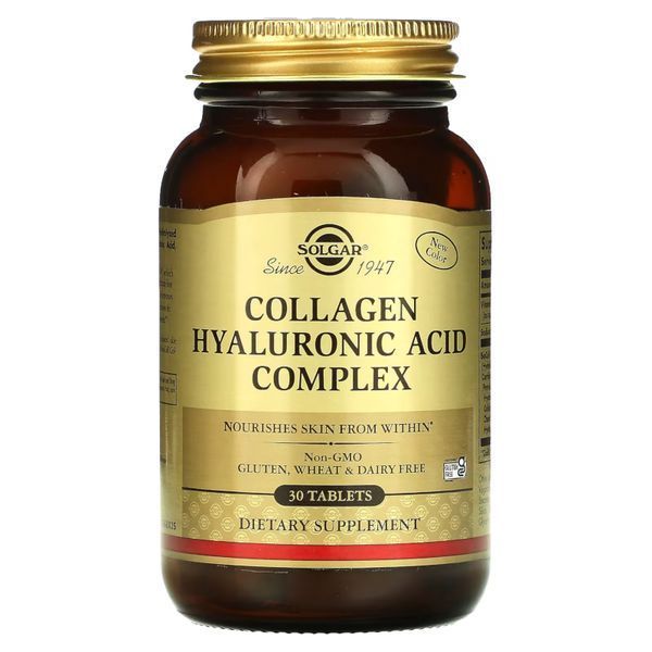 Solgar Collagen Hyaluronic Acid Complex, 30 таблеток CN12379 фото