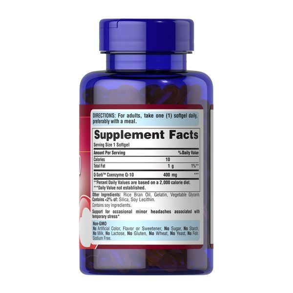 Q-SORB&trade; CO Q-10 400 mg - 60 Rapid Release Softgels 2023-10-6441 фото