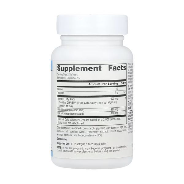 Vegan Omega-3s EPA-DHA 300 mg - 30 softgels 2023-10-6613 фото