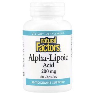 Natural Factors Alpha-Lipoic Acid 200 mg, 60 капсул CN16733 фото