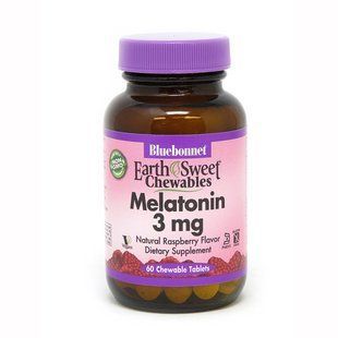 Bluebonnet Nutrition Earth Sweet Chewables Melatonin 3 mg, 60 жевательных таблеток CN5112 фото