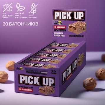 FitWin Pick Up, 20*45 грамм - Кранчи, карамель и грецкий орех CN15684 фото