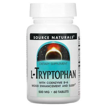 Source Naturals L-Tryptophan 500 mg, 60 таблеток CN12519 фото