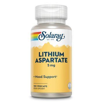 Solaray Lithium Aspartate 5 mg, 100 вегакапсул CN10313 фото