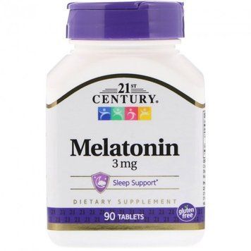 21st Century Melatonin 3 mg, 90 таблеток CN10025 фото