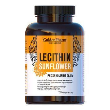 Golden Pharm Lecithin Sunflower, 120 вегакапсул CN15582 фото