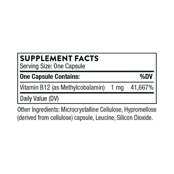 Vitamin B12 Methylcobalamin - 60 caps 2023-10-3129 фото