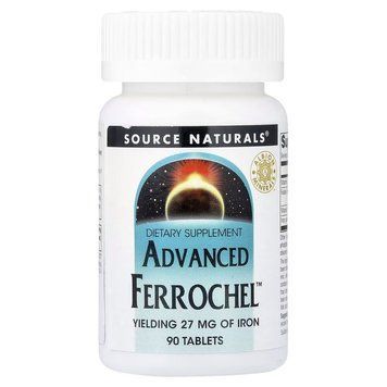 Source Naturals Advanced Ferrochel, 90 таблеток CN20094-1 фото