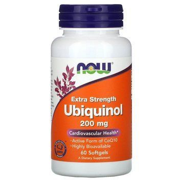 NOW Ubiquinol 200 mg, 60 капсул CN13392 фото