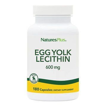 Natures Plus Egg Yolk Lecithin 600 mg, 180 вегакапсул CN11776 фото
