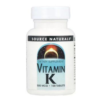 Vitamin K 500 mcg - 100 tabs 2023-10-6146 фото