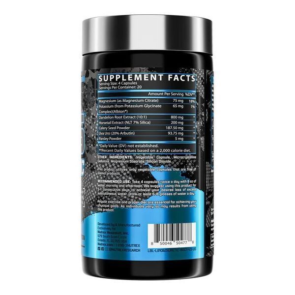 Nutrex Research Lipo-6 Diuretic, 80 капсул CN13663 фото