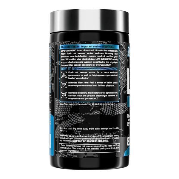 Nutrex Research Lipo-6 Diuretic, 80 капсул CN13663 фото