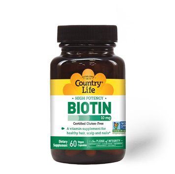 Country Life High Potency Biotin 10 mg, 60 капсул CN5269 фото