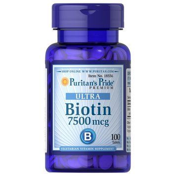 Puritan's Pride Biotin 7500 mcg, 100 таблеток CN8866 фото