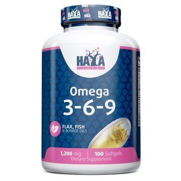 Haya Labs Omega 3-6-9, 100 капсул CN12100 фото