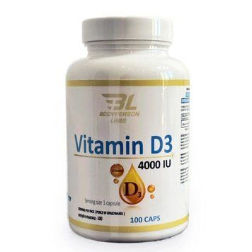 Bodyperson Labs Vitamin D3 4000 IU, 100 капсул CN15114 фото