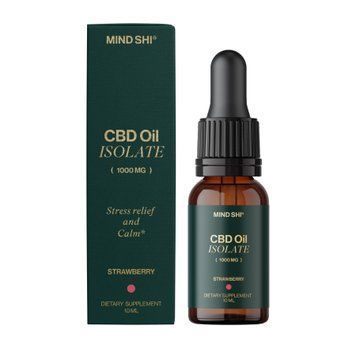 CBD Oil Isolate 1000 mg Strawberry - 10 ml 2023-10-3799 фото