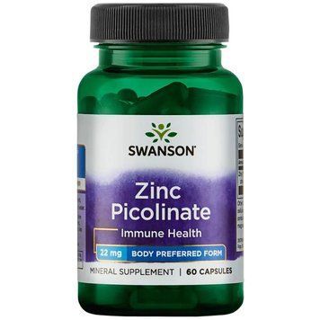 Swanson Zinc Picolinate 22 mg, 60 капсул CN6709 фото
