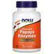 NOW Papaya Enzymes, 180 жувальних таблеток CN4508 фото 1