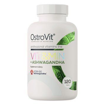 OstroVit Vit&Min + Ashwagandha, 120 таблеток CN15985 фото