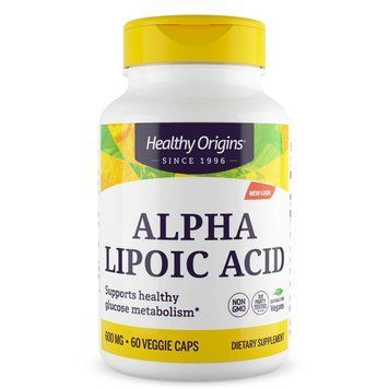 Healthy Origins Alpha Lipoic Acid 600 mg, 60 вегакапсул CN13686 фото