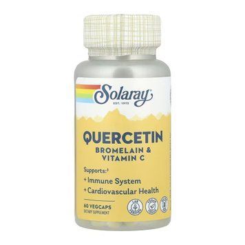 Quercetin Bromelain & Vitamin C - 60 vcaps 2023-10-6745 фото