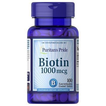 Puritan's Pride Biotin 1000 mcg, 100 капсул CN8862 фото