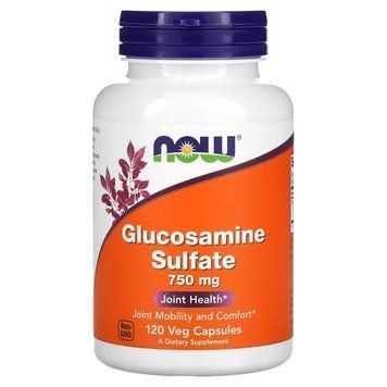 NOW Glucosamine Sulfate 750 mg, 120 капсул CN12550 фото