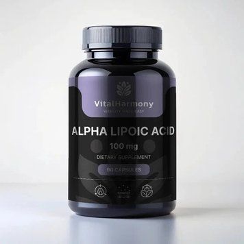 VitalHarmony Alpha Lipoic Acid 100 mg, 90 капсул CN16686 фото