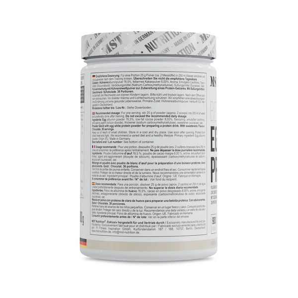 MST Nutrition Best Egg Protein, 900 грам - Шоколад CN8260-3 фото