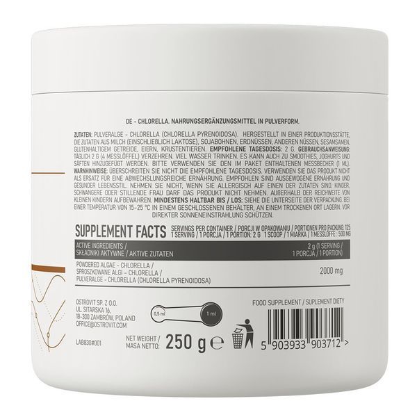 OstroVit Chlorella, 250 грам CN16046 фото