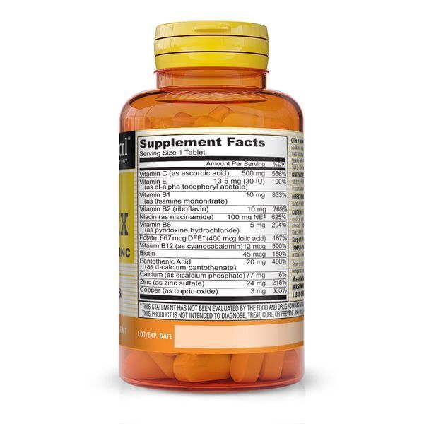 Mason Natural Stress B-Complex with Antioxidants + Zinc, 60 таблеток CN11282 фото