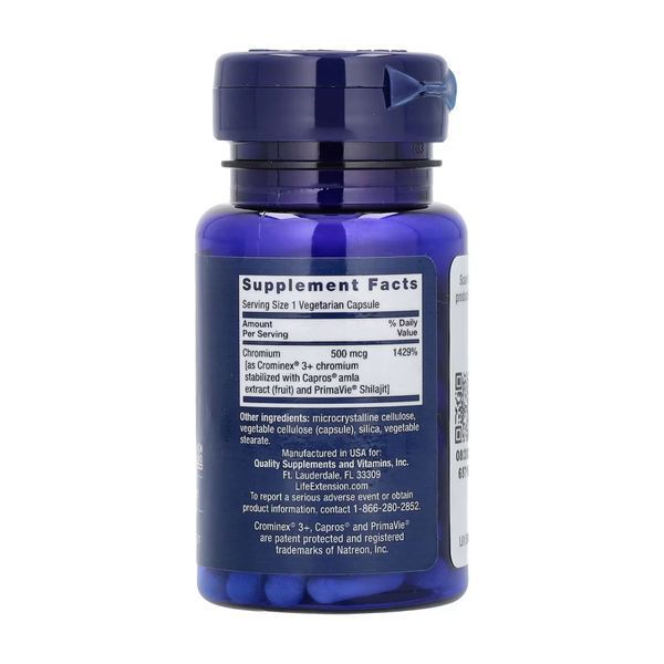 Optimized Chromium with Crominex&reg; 3+ 500 mcg - 60 vcaps 2023-10-3216 фото