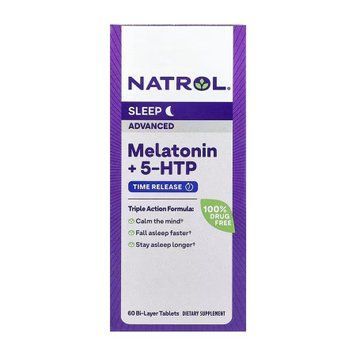 Advanced Sleep Melatonin - 60 tabs 2023-10-6235 фото