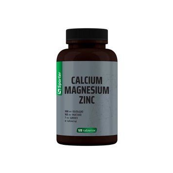 Sporter Calcium Magnesium Zinc, 120 таблеток CN6725 фото