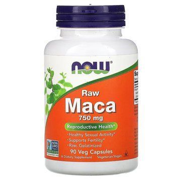 NOW Maca Raw 750 mg, 90 вегакапсул CN4260 фото