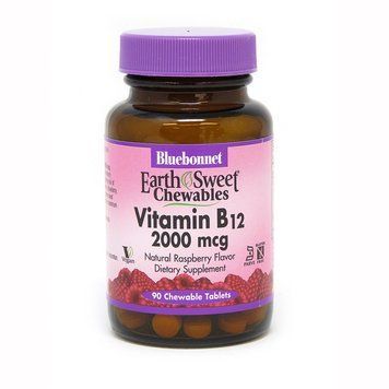 Bluebonnet Nutrition Earth Sweet Chewables Vitamin В12 2000 mcg, 90 жевательных таблеток CN3970 фото