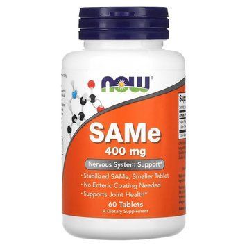 NOW SAMe 400 mg, 60 таблеток CN13241 фото