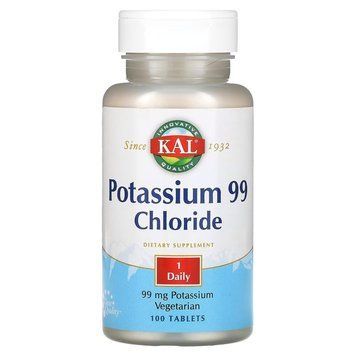 KAL Potassium Chloride 99 mg, 100 таблеток CN16526 фото