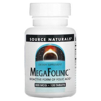 Source Naturals MegaFolinic, 120 таблеток CN13591 фото